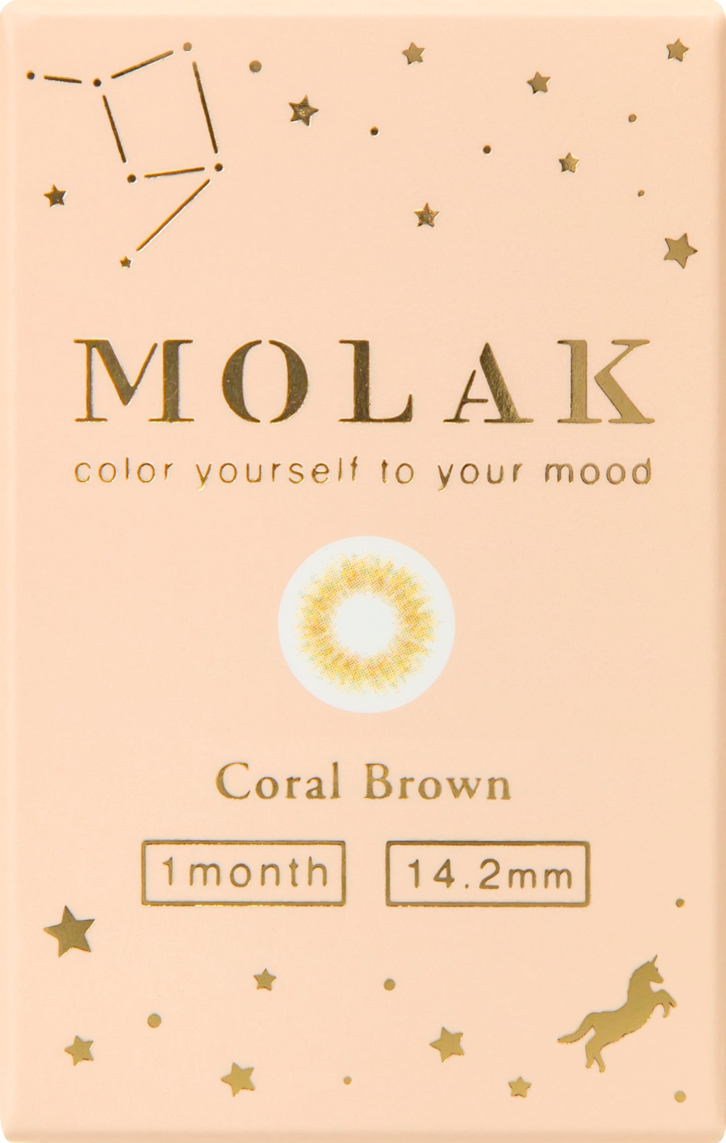 MOLAK(モラク) 1month / コーラルブラウン - 2枚入り
