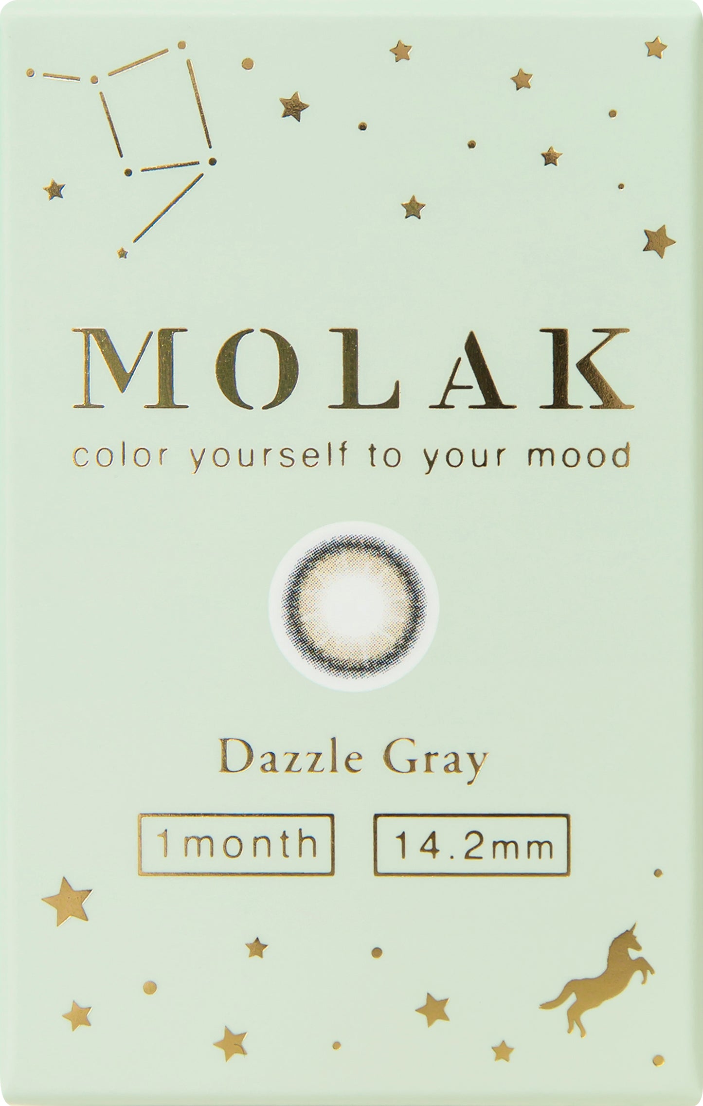 MOLAK(モラク) 1month / ダズルグレー - 2枚入り