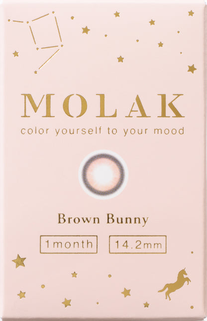 MOLAK(モラク) 1month / ブラウンバニー - 2枚入り