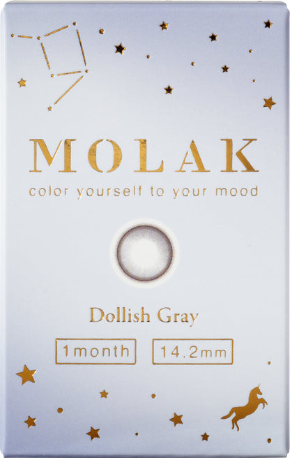 MOLAK(モラク) 1month / ドーリッシュグレー - 2枚入り