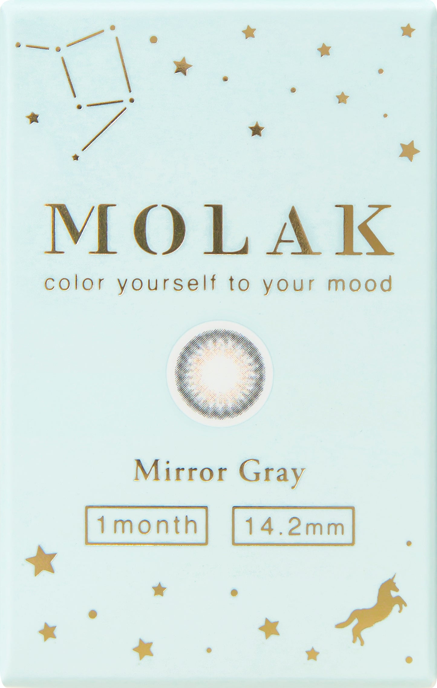 MOLAK(モラク) 1month / ミラーグレー - 2枚入り