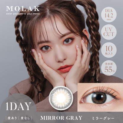 MOLAK(모라크) 원데이/미러 그레이 - 10장들이 